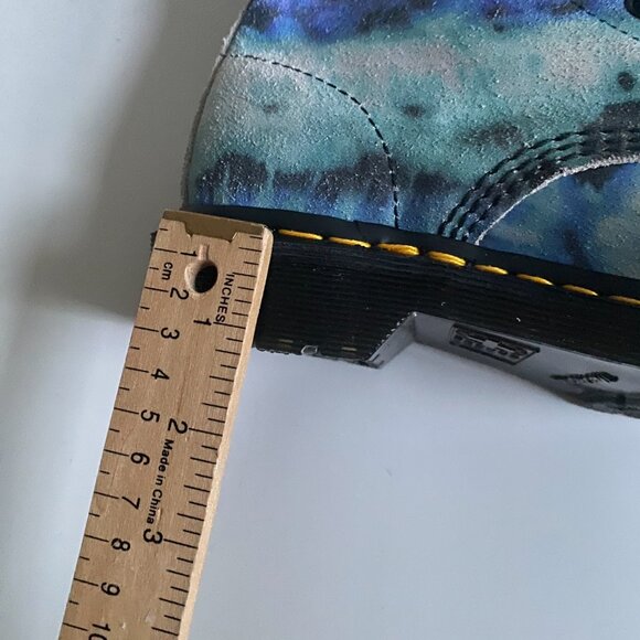 NWT Dr. Martens 1460 Pascal Blue Tie Dye Leather Women's Boots Size 6 27242 - Picture 13 of 16